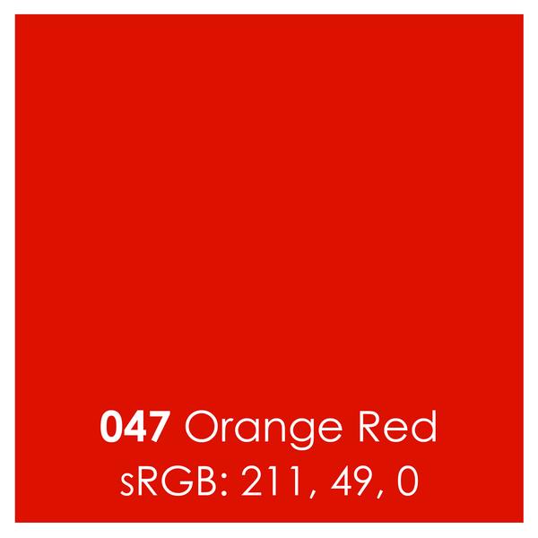 Oracal 651 Permanent Vinyl - Orange Red - 12" x 12"