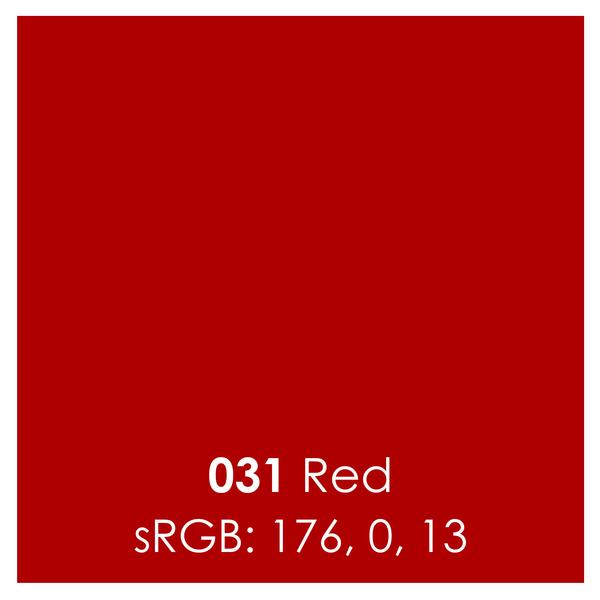 Oracal 651 Permanent Vinyl - Red - 12" x 12"