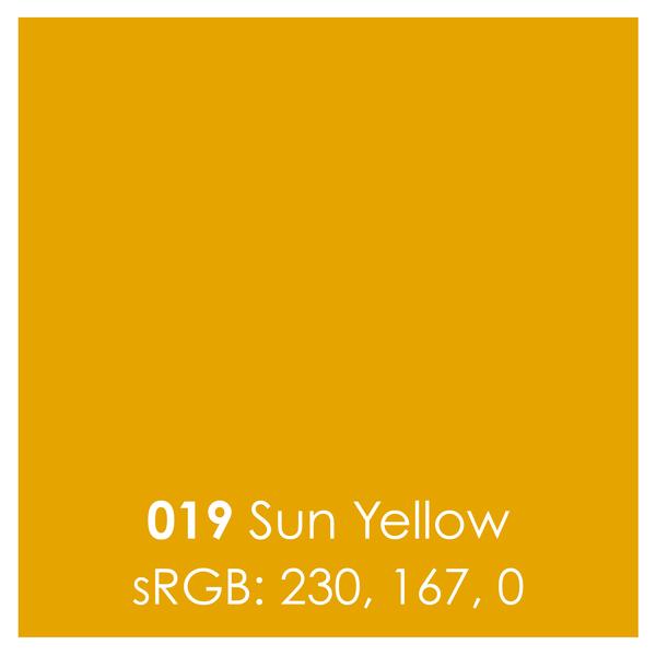 Oracal 651 Permanent Vinyl - Sun Yellow - 12" x 12"